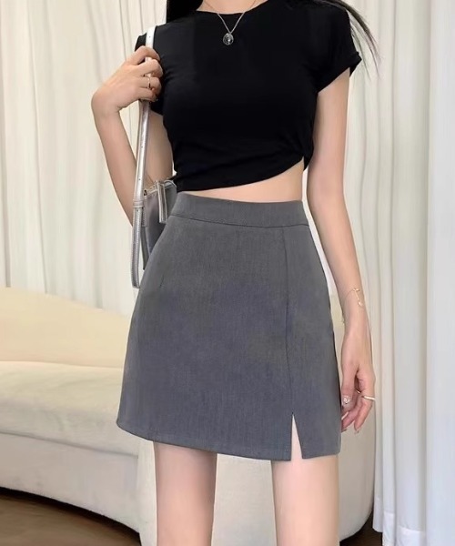 「cammie」 ミニスカート MEDIUM ブラック レディース_画像9