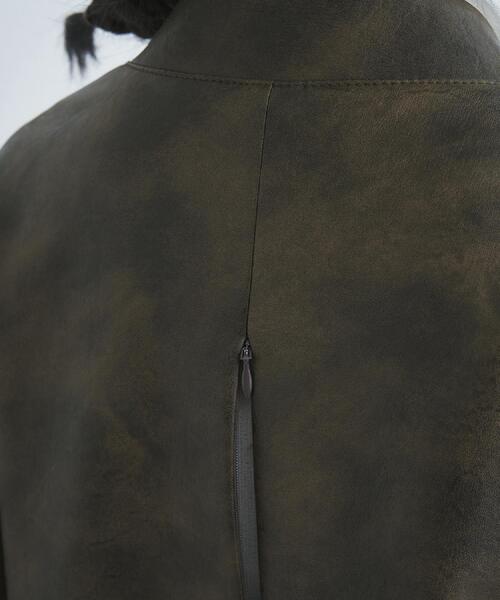 ブルゾン アウター 「Re」grain zip over blouson レディースの画像