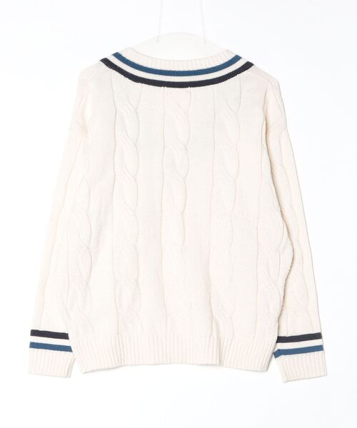 「info. BEAUTY&YOUTH」 長袖ニット S オフホワイト メンズ_画像2