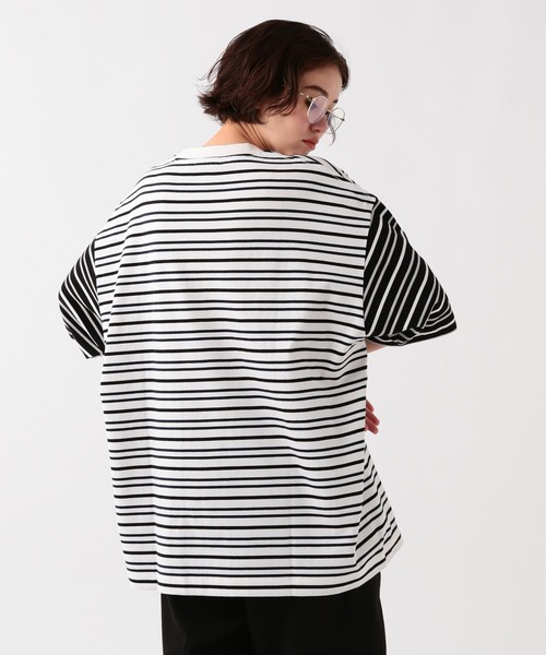 George's tシャツ 切替マリンボーダーTシャツ メンズ レディース