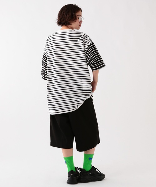 George's tシャツ 切替マリンボーダーTシャツ メンズ レディース