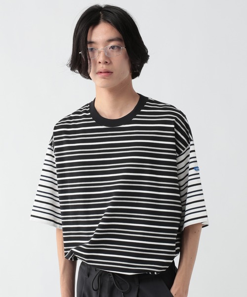 George's tシャツ 切替マリンボーダーTシャツ メンズ レディース