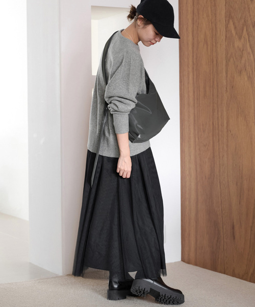 「JOURNAL STANDARD relume」 長袖ニット FREE ネイビー レディース_画像5