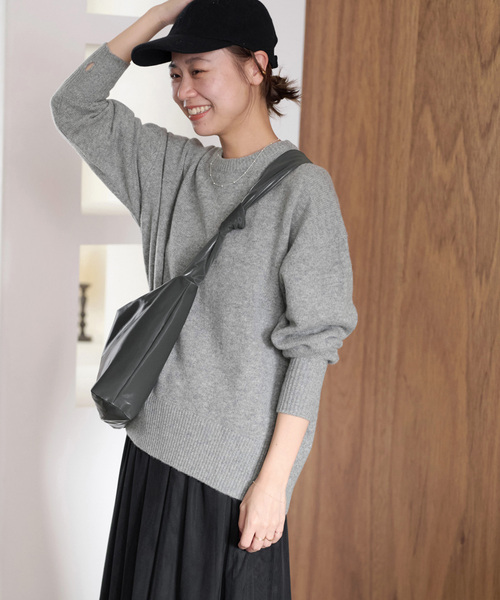「JOURNAL STANDARD relume」 長袖ニット FREE ネイビー レディース_画像9