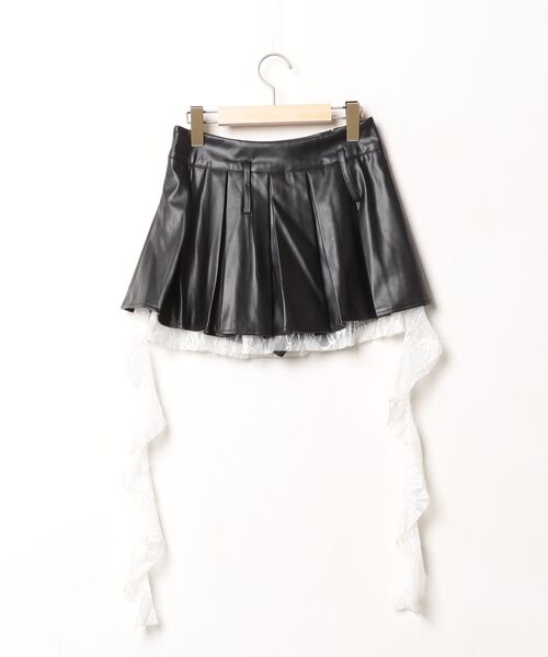 「almo」 プリーツスカート FREE ブラック レディース_画像2