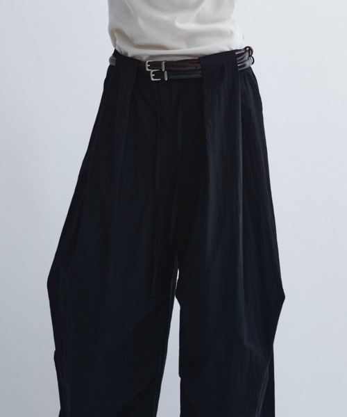 ANF.MUU ワイドパンツ パンツ 「再入荷」タックデザインワイドコットン