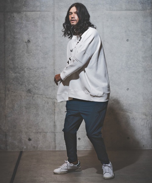 「GLIMCLAP」 イージーパンツ M ライトカーキ メンズ_画像2