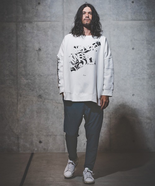 「GLIMCLAP」 イージーパンツ M ライトカーキ メンズ_画像4