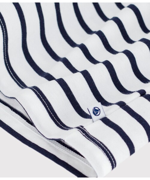 PETIT BATEAU（プチバトー） ワンピース ノースリーブボーダー