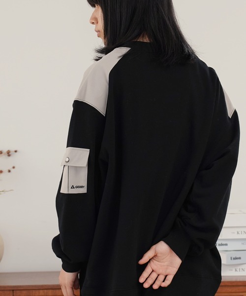 「GERRY」 「airtokyo」スウェットカットソー MEDIUM ブラック メンズ_画像7