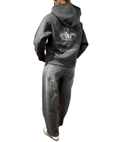 【美品】クックジーンズ：COOK JEANSヒョウ柄 レディース ブルゾン　M Cook jeans（クックジーンズ） パーカー オーロラダガーパーカー