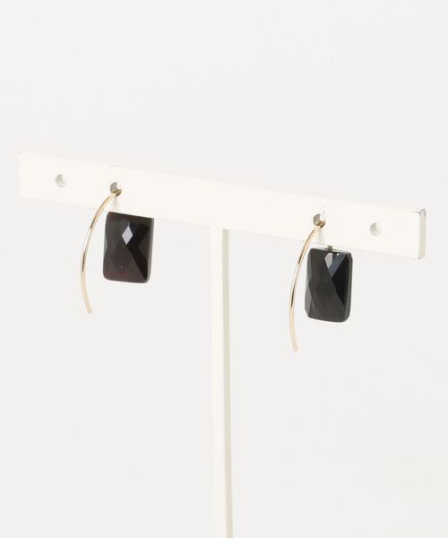「anq.」 ピアス(両耳用) ONE SIZE ブラック レディース_画像2