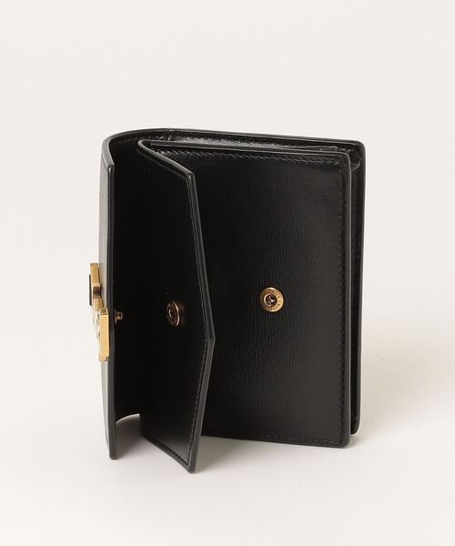 「SAINT LAURENT PARIS」 YSLロゴ カードケース - ブラック レディース_画像3