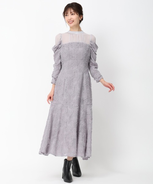 「MISCH MASCH」 長袖ワンピース S ブラック レディース_画像3