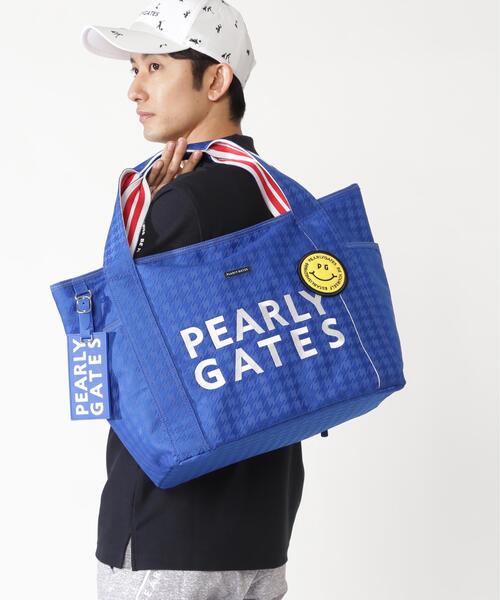 一度使用　パーリーゲイツ　ゴルフ　ロッカーバッグ　トートバッグ　ネイビー PEARLY GATES パーリーゲイツ ロッカーバッグ ビッグトート ネイビー系