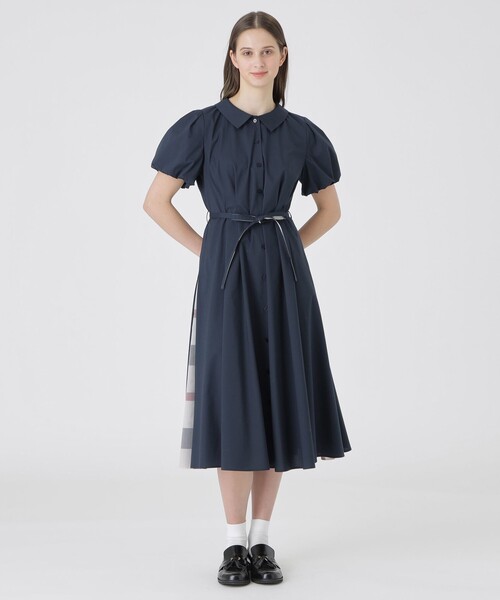 ワンピース バルーンスリーブシャツドレスの画像