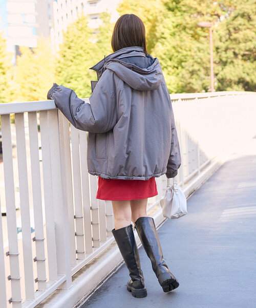 「FREAK'S STORE」 中綿ブルゾン MEDIUM グレー レディースの画像