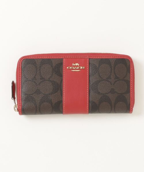 新品未使用COACH 長財布 ブラウン/レッド COACH（コーチ） 財布 - ブラウン レディース : ZOZOTOWN Yahoo!店