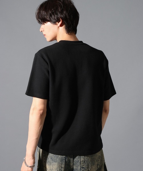 LAND MUSEUM ヘンリーネック tシャツ LAND MUSEUM／ゴシックロゴ