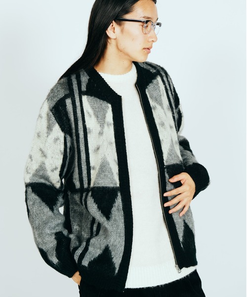 「TOWNCRAFT」 ニットカーディガン LARGE ブラック メンズ (3/8)