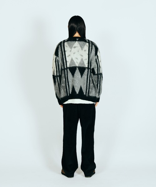 「TOWNCRAFT」 ニットカーディガン LARGE ブラック メンズ (6/8)
