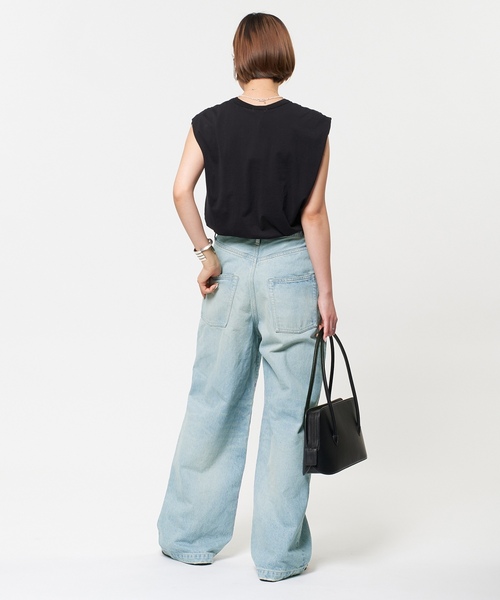 「AP STUDIO」 デニムパンツ 38 ブルー レディース_画像9