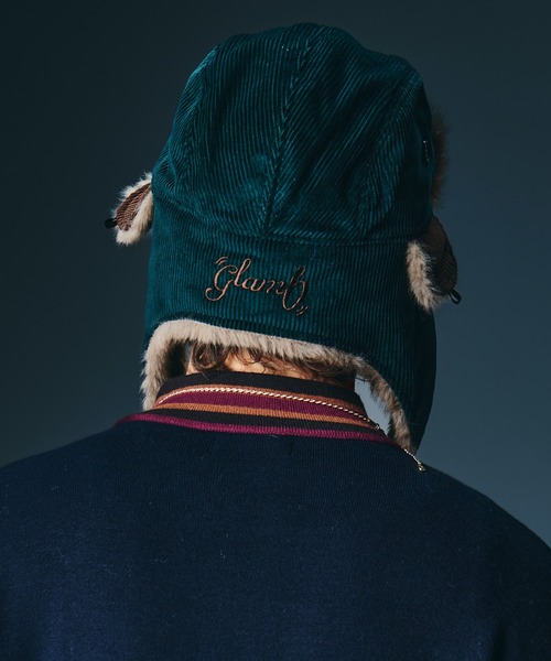 glamb（グラム） 帽子 ベレー帽 メンズ Corduroy Flight Cap