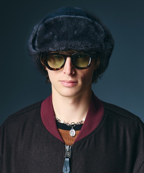 glamb（グラム） 帽子 ベレー帽 メンズ Corduroy Flight Cap