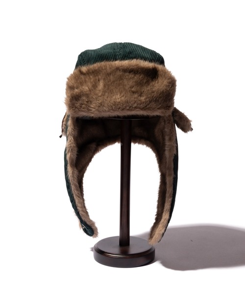 glambコーデュロイ耳付きハット　新品タグ付き glamb（グラム） 帽子 ベレー帽 メンズ Corduroy Flight Cap