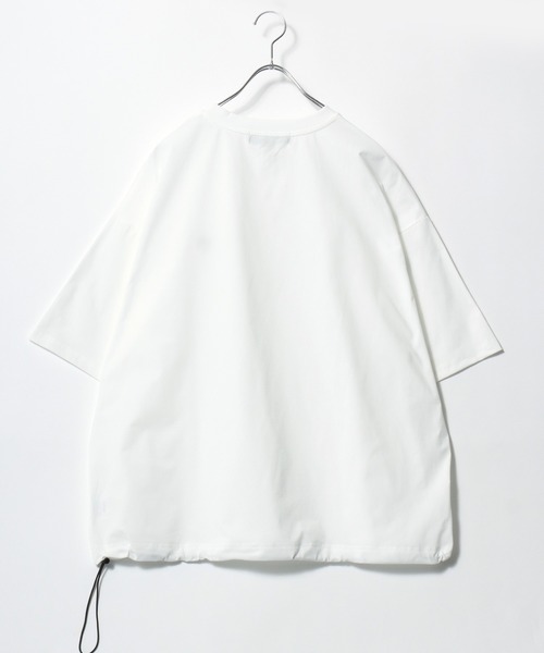 ヘンリーネック tシャツ 2026SS Mark Gonzale/マークゴンザレス オーバーサイズ ワンポイントロゴ刺繍 ドローコード付 ヘンリーネックTシャツ | Mark Gonzales | 06