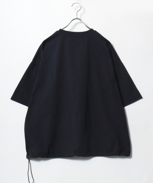 ヘンリーネック tシャツ 2026SS Mark Gonzale/マークゴンザレス オーバーサイズ ワンポイントロゴ刺繍 ドローコード付 ヘンリーネックTシャツ | Mark Gonzales | 10