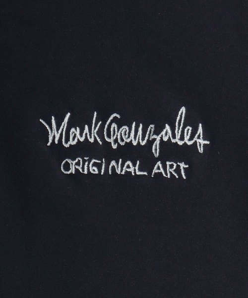ヘンリーネック tシャツ 2026SS Mark Gonzale/マークゴンザレス オーバーサイズ ワンポイントロゴ刺繍 ドローコード付 ヘンリーネックTシャツ | Mark Gonzales | 18
