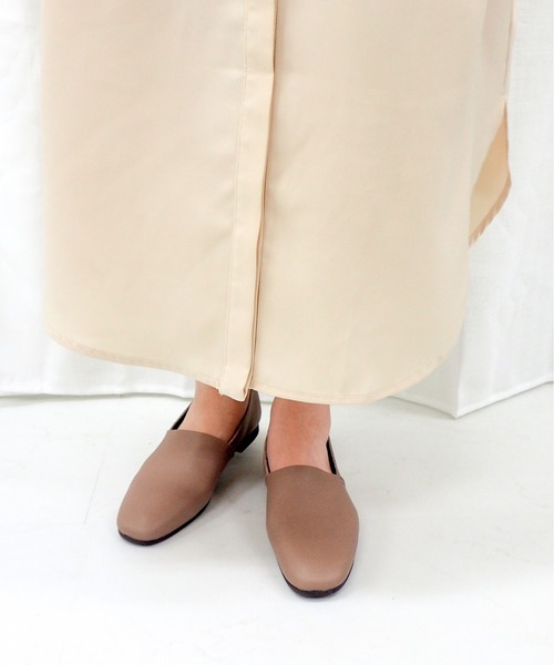 「ENあしながおじさん」 シューズ 24.0cm オリーブ レディース_画像4