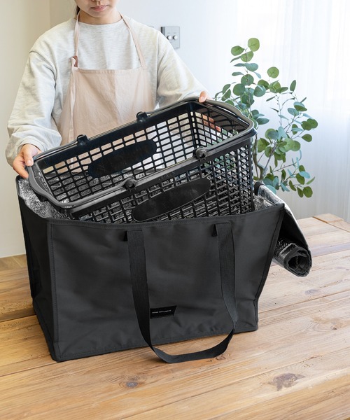MKD.ZAKKA かごバッグ カゴバッグ レジカゴ丸ごと保冷バッグ