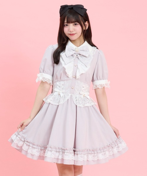Secret Honey（シークレットハニー） ワンピース 夏 半袖 コルセット風