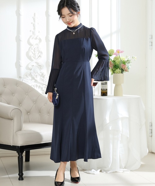 「Lace Ladies」 長袖ワンピース FREE ミント レディース_画像7