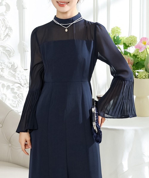 「Lace Ladies」 長袖ワンピース FREE ミント レディース_画像9