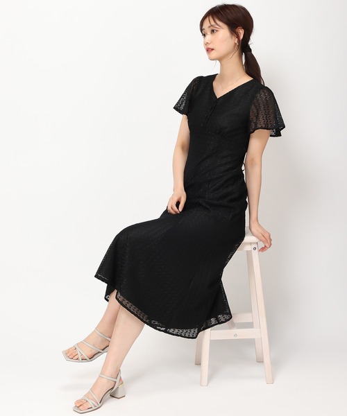 「MISCH MASCH」 半袖ワンピース M ホワイト レディース_画像4