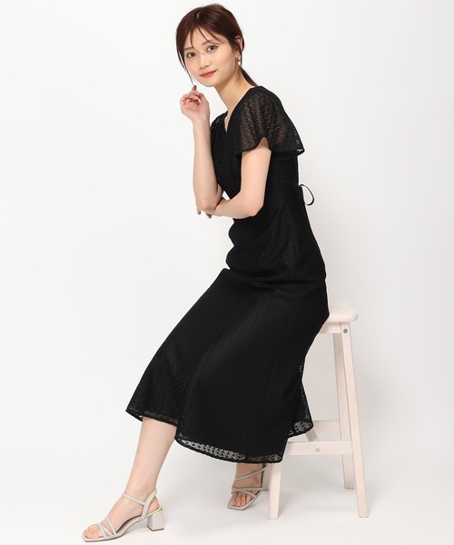 「MISCH MASCH」 半袖ワンピース M ホワイト レディース_画像9