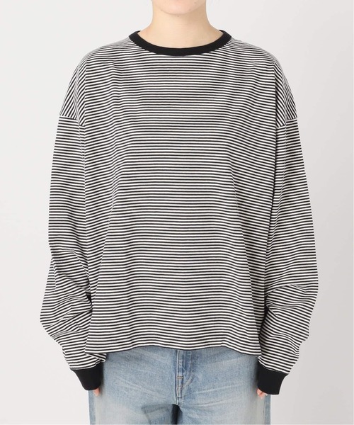 FRAMeWORK（フレームワーク） tシャツ 「追加」ミジンボーダーロンT