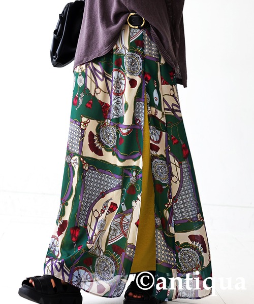 ◈◆antiqua◆◈ ジャガード スリットスカート antiqua スカート スリットジャガードスカート : ZOZOTOWN Yahoo