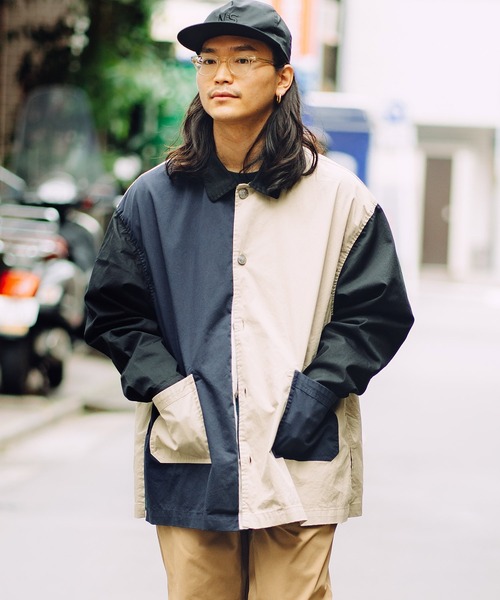 gym master（ジムマスター） カバーオール ブレンドツイルビックシャツ