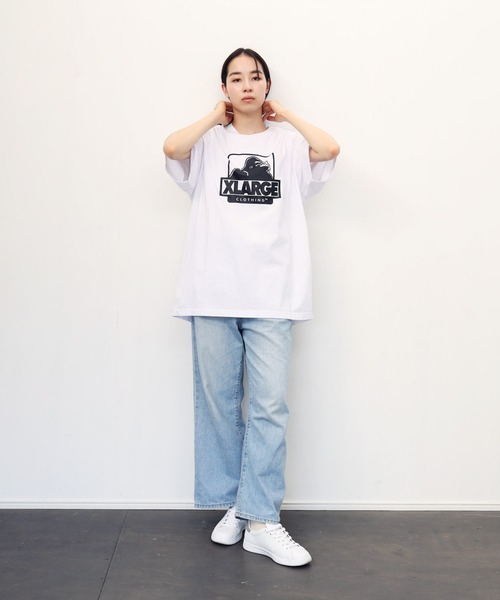 XLARGE 胸元ロゴプリント 半袖Ｔシャツ シンプルで合わせやすい XLARGE tシャツ Tシャツ / エクストララージ S/S TEE ブランド