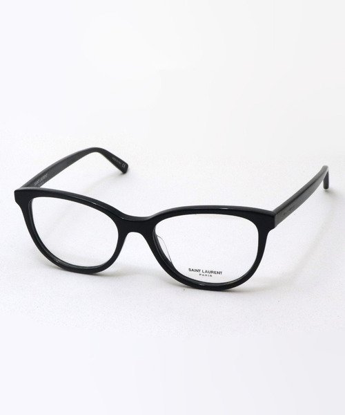 伊達メガネ メガネ 眼鏡 「SAINT LAURENT/サンローラン」フォックス メガネ SL504 001 レディース メンズ