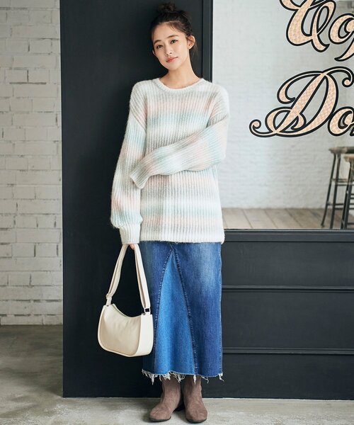 grove（グローブ） スカート 別注リメイク風デニムスカート「Wrangler