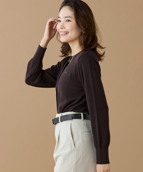 LACOSTE（ラコステ） カーディガン ウォッシャブルウールニット
