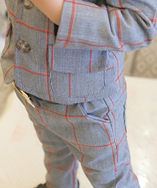 【5点セット】ボイコット セットアップ フォーマルスーツ チェック柄 140 DAY CLOSET セットアップ キッズ セットアップスーツ チェック柄