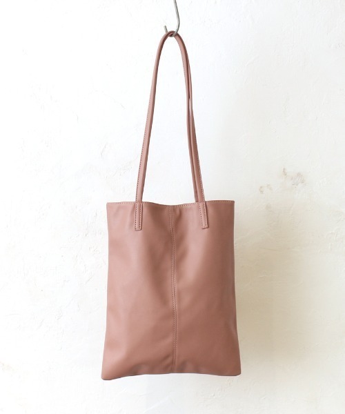 polka polka（ポルカポルカ） トートバッグ 合皮フラットトート A4収納