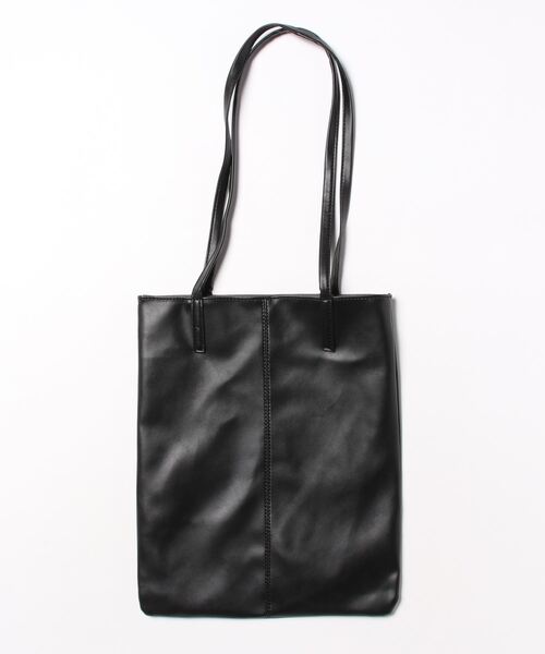 polka polka（ポルカポルカ） トートバッグ 合皮フラットトート A4収納