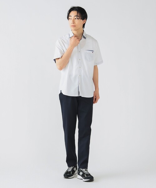 BEAMS HEART シャツ ダブルカラー ショートスリーブ シャツ